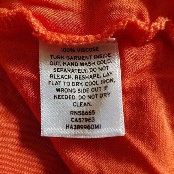 Halogen Slit Sleeve Tee sz Small in Orange - Picture 7 of 7